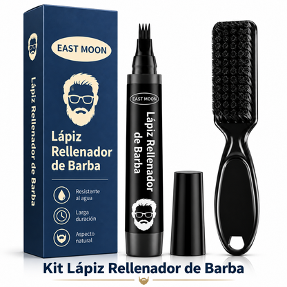 Lápiz Rellenador de Barba 4 Puntas – Acabado Natural