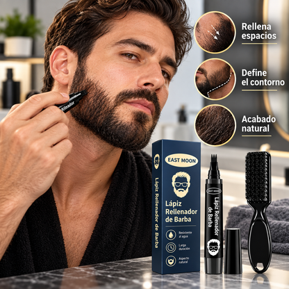 Lápiz Rellenador de Barba 4 Puntas – Acabado Natural
